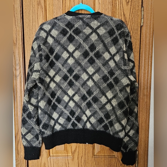 Vintage 1960's Original Styles Wool/Mohair Zip Cardigan size XL - Picture 2 of 5